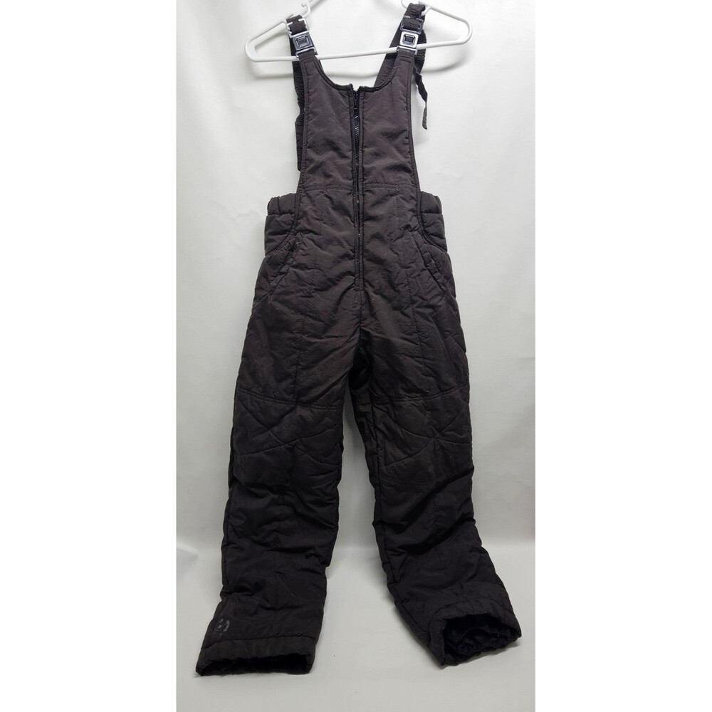 Hunt Club Black Nylon Overalls LG 14/16 RN93677 26.5 Inseam Adjustable